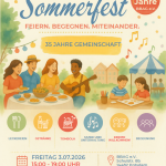 Einladungsflyer zum Sommerfest